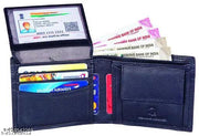 BUFFHIDE RFID Protected 100% Genuine Leather Wallet For Men | Leather Wallet For Men's | Wallets Branded | Wallets For Men (Merchant-Navy) , Pure Leather wallet