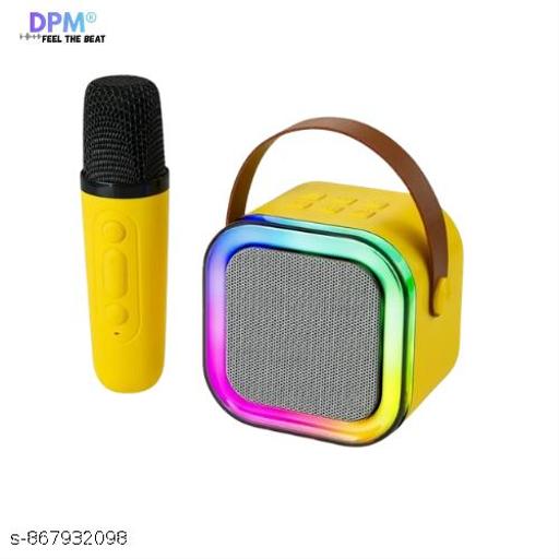 DPM Wireless Karaoke Speaker with Mic, Deep Bass Sound, USB TF AUX Support