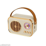 Premium Vintage Retro Bluetooth Speaker with FM Radio, USB, and TF Card Support - Rechargeable Portable Wireless Speaker