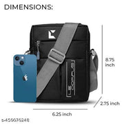 Nylon Sling Bag for Men and Women for travel with inner Pocket and Adjustable Strap, Utility Storage Side bag