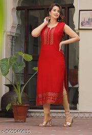 Trendy Sleeveless Kurti For Women