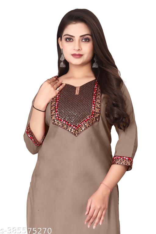 stylelist kurti with embraidered work