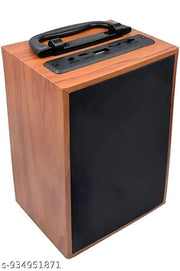 Portable Wooden Bluetooth Speaker with Powerful Bass & Wireless Connectivity