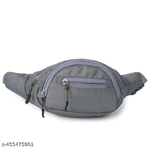 ZnW Stylish new design unique waist bag (Grey)