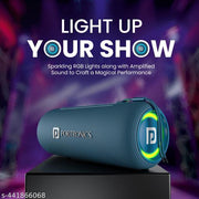 Portronics Resound 2 15Watts HD Sound Portable Wireless Bluetooth Speaker, In-built Mic, RGB Lights, TWS Connectivity, Bluetooth v5.3, IPX5 Water Resistant, Type C Charging Port(Blue)