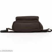 Premium Brown Waist Bag for Men & Women | Sling Bag, Fanny Pack, Crossbody Bag, Travel & Casual Use