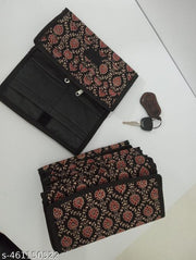 Black Floral women wallet