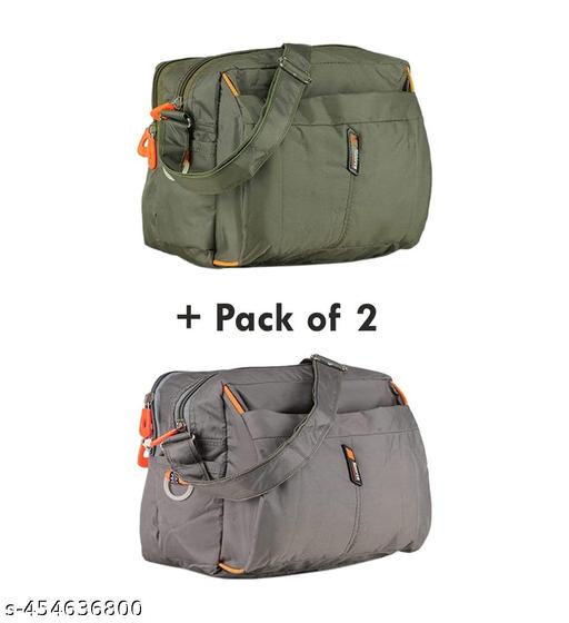 Combo Of Unisex Cross Bag | Men & Women Sling Bag | Latest Washable Men & Womens Cross Bag | Travel Sling Bags | Side Bag | Pack Of 2
