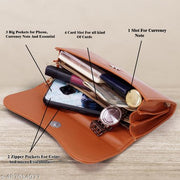 Stylish Luxury High Quality PU Leather Clutches & Wallets Women and Girls