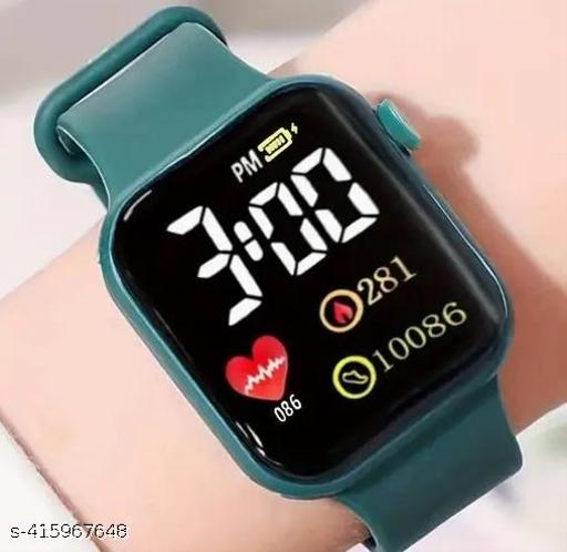 StylisLatest Trendy Black Square Digital Watch for Teenagers boy's and girl's With Attractive look's and Within Best price for Teenagers boy's and girl'sh New Design Digital Watch For Girls Or Boys In Best Price