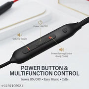 Z2 Bluetooth Neckband | Wireless Neckband Earphones | Deep Bass Bluetooth Headphones | Magnetic Earbuds | Fast Charging Neckband with Mic for Calling Music