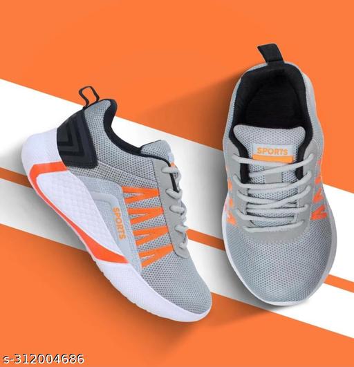 Sports shoes for Children Boys grey whit sneakers for children
