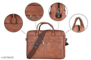 swastik voguish stylish lether mens red messanger  bag