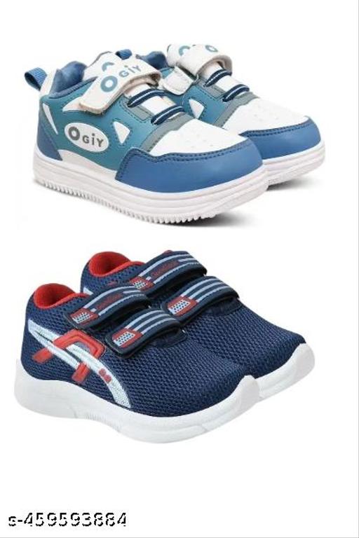 Combo Pack of 2 – kids Shoes for Trendy Shoes, Casual Shoes, Sports Shoes, Stylish Velcro Shoes for Kids