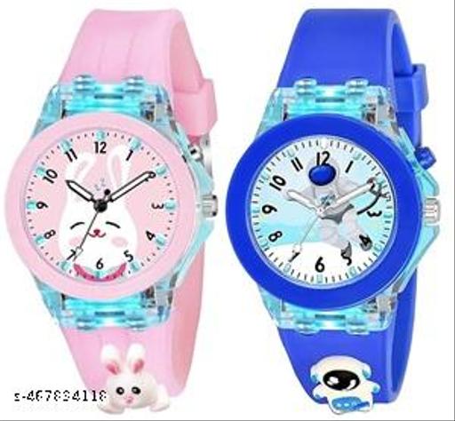 KIDS WATCH BEST WATCH GIRL AND BOY WATCH 3D CARTOON WATCH 3D CARTOON CARACTER Watch for Kids HELLO KITTY Digital Lighting Glowing Kid Watch with LIGHT for Boys and Girl ((Multicolor Kids Watch) [3-10 Years]
