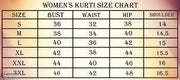 Polyster/Crepe fabric-Casual Round Neck Short Sleeves Chevron Pattern Printted Baby Pink Stylish Kurti ("42" inches)