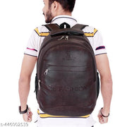 -Latest Leather Fashionate School Bags Laptop Backpack Waterproof PU Leather Backpacks for Men Women Boys & Girls Backpack Unisex Artificial leather backpack bag/casual/college/school/office 30 Liters