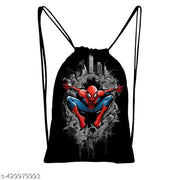 Printed Dori Bag Drawstring Backpack Small Bag Gym Bag tution bag Gift Bag for Everyday Use