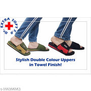 DOCTOR EXTRA SOFT D-51-Olive Men's Adjustable Strap Orthopaedic Diabetic Comfort Daily Use Slippers & Flipflops