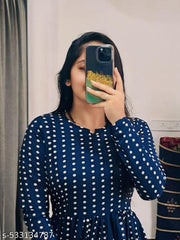 Trendy High-Slit Printed Kurti|style |full sleeve kurti|stylish ethnic outfit|elegant printed top|