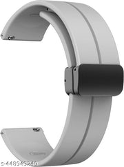 22MM SiliconeStrap with Folding Magnetic Lock Compatible with Watch 3 45mm/ Watch 46mm/Gear S3 Classic/Frontier Compatible All 22MM Watches(Only Strap)