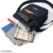 Compact Grey Crossbody Bag 20cm X 25cm X 9cm