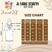 ParamountNx Women's A-line Kurti , Trendy Festive Wear, Size- S to XXL