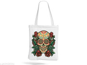 TrendoPrint Women & Girls Extra Spacious Cotton Multicolor Tote Bag-NDB49
