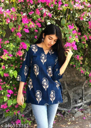 100% COTTON Short Kurti For Women&Girl's