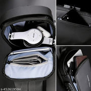 Bag Multi Compartment Travel Water-Resistant Bag Shoulder Chest Bag with USB Coded Lock Outdoor Sports Phone Waist Bag Sling Bag for Men Women(PACK OF 1)(MULTICOLOR)