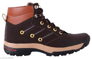 Men's Brown Synthetic Leather Casual Boot