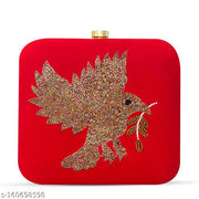 Trendy Embroidery party Wear Clutches