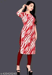CRPE FABRIC DESIGN PRINTED FANCY KURTI FOR WOMEN