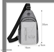 Anti Theft Waterproof Unisex Sling Bag, Waterproof Sling Backpack Bag With USB Charging Port for Traveling/Camping/Hiking/Gym/Sports/Outdoor/Picnic