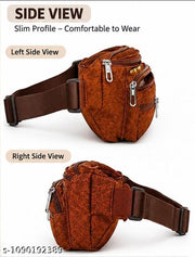 Men’s Premium Multi-Pocket Waist Bag | Crossbody Belt Bag | Travel & Daily Use