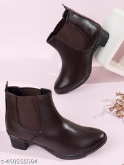 THE ALL WAY Women Elastic Kiten Heel  boots ,Chelsy boots For Women