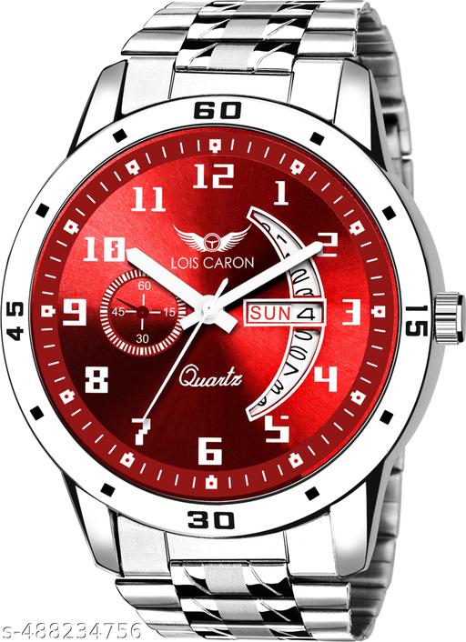LOIS CARON LCS_8325 Trending Day & Date Functioning for Boys Analog Watch - For Men ()