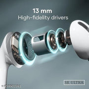Trending TWS Bluetooth Airpod, Wireless Bluetooth Headphones Earbuds With Best Quality Wireless Bluetooth Headphones & Earphones Touch Sensor V5.1 With HD Mic - Airpod + Case