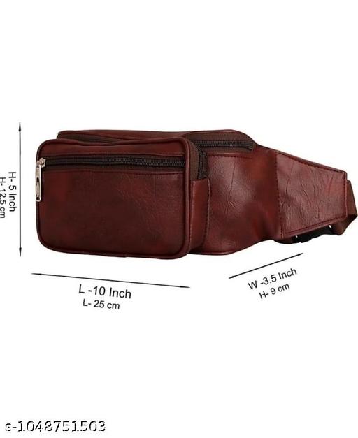 Latest Men Women Leather Waist Pack Travel Bags For Money| Belt| Cards |Mobile| Documents| Kit| Books and Bills Dairy Pouch Cross Side Bag For Men Women .With Belt Stylish Small Luggage Accessories Bag I Waist Bags I Fanny pack.