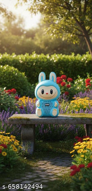 H&T Cute Lububu Bunny Portable Bluetooth Speaker – Wireless Music for Kids & Adults