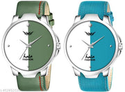 Combo of 2 | Genuine Leather Straps | Boys Series Analog Watch