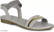 Hike Haven Women Grey Flats Sandal