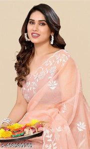 Superb Premium Quality Party Wear Twill Saree With Blouse