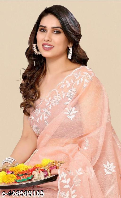 Superb Premium Quality Party Wear Twill Saree With Blouse