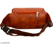 Leather Waist Bag for Men and Women | Fanny Pack Travel Handy Hiking Zip Pouch Money Belt with Adjustable Strap for Men and Women