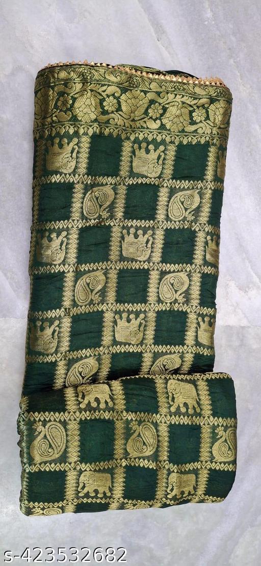 SAREE GHARCHOLA BANDHANI BANARSHI BANDHEJ ZARI WORK SAREE