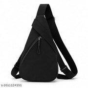 Chest Bag for Women Men Fashion Cotton Lightweight Shoulder Bag Front Back Sling Shoulder Bag Zipper Pouch Day Bag with Handle Casual Beige Chest Bag for Hiking, Work