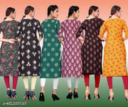 Polyster/Crepe fabric-Voguish Kurtis
