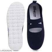 TRASE Women Comfortable Slip-On Shoes - Perfect for Daily Use (42126, Navy)