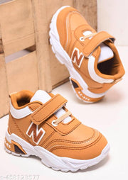 KATS Boys Velcro Closure Sneakers Beige (2 Years to 5 Years)